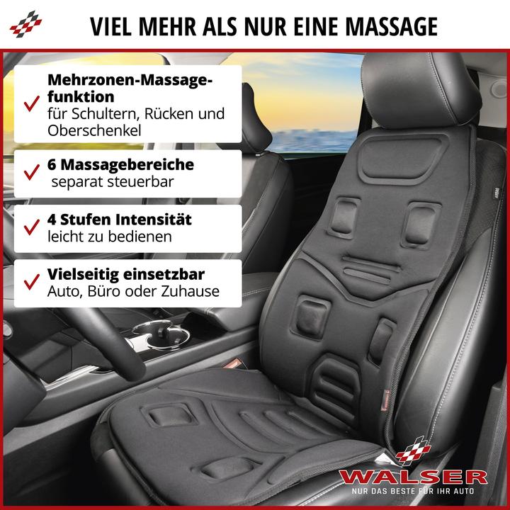 Produktbild Walser Massagesitzauflage Relax Drive, universale PKW Sitzauflage 5 Massageprogramme
