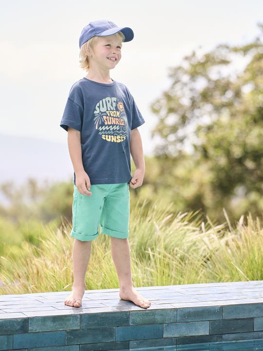 Immagine prodotto Vertbaudet Jungen T-Shirt mit grafischem Print, Recycling-Baumwolle (116)