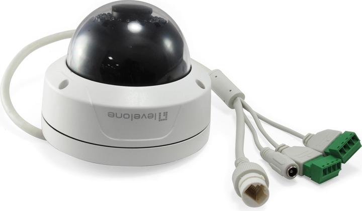 Actual product image LevelOne IPCam FCS-3402 Dome In 2MP H.265 IR6.5W PoE (1920 x 1080 Pixels)