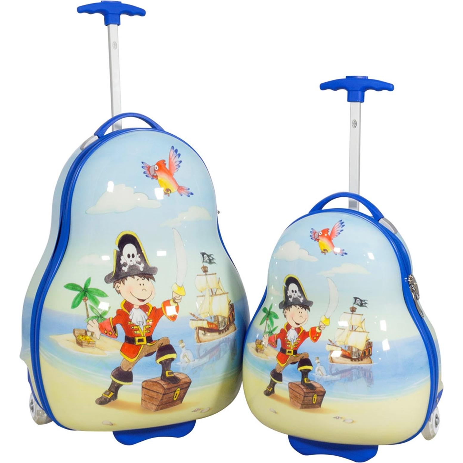 HTI-Living, Koffer, Kinder-Kofferset 2 tlg. Trolley-Set, Blau, (32 l, M (50 - 90l), L (90 - 115l))