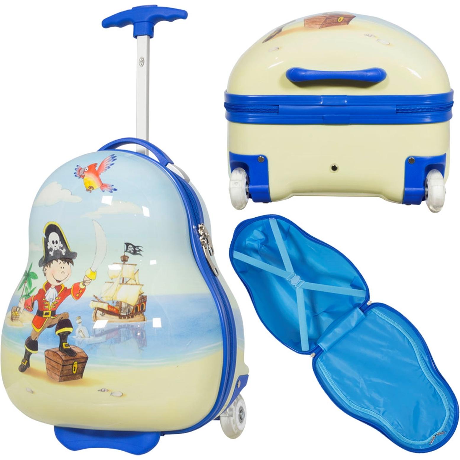 Thumbnail - HTI-Living, Koffer, Kinder-Kofferset 2 tlg. Trolley-Set, Blau, (32 l, M (50 - 90l), L (90 - 115l))