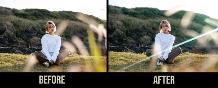 Actual product image Kenko 82.0 ANAMORFLARE Green Lens Flare Filter (82 mm, Effect filter)