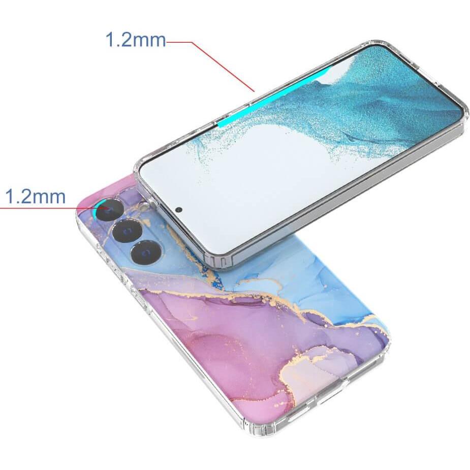 Thumbnail - Cover-Discount Cover Handyhülle IMD Blue Marble (Samsung Galaxy S24), Smartphone Hülle, Blau