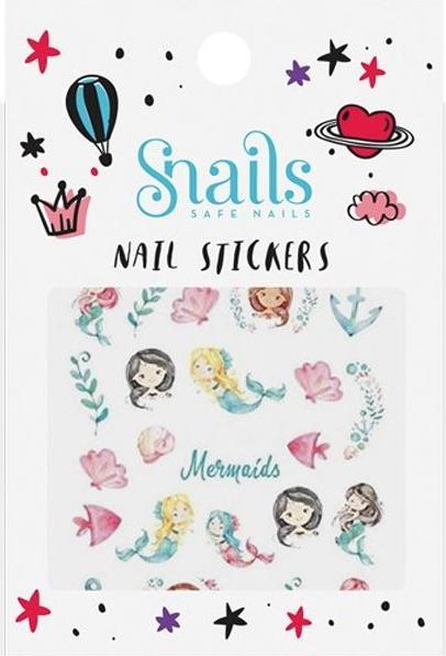 Snails autocollants ongles sirène MQ
