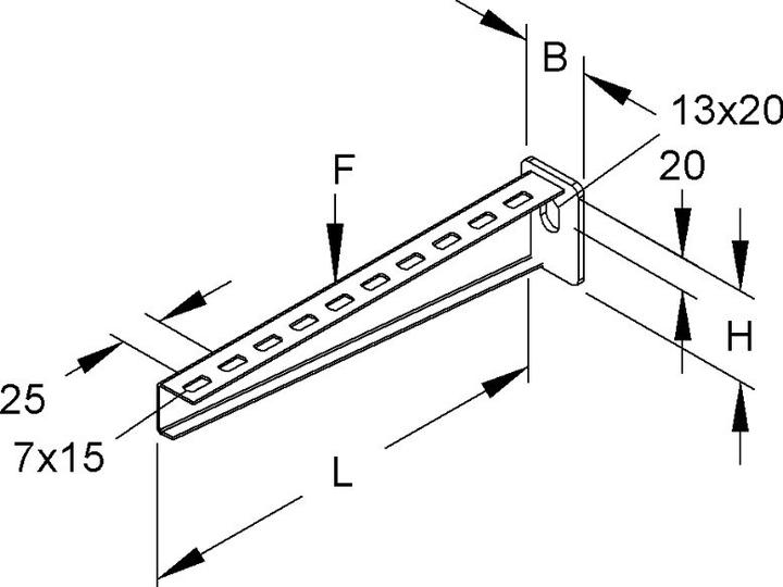 Produktbild Niedax Wandausleger