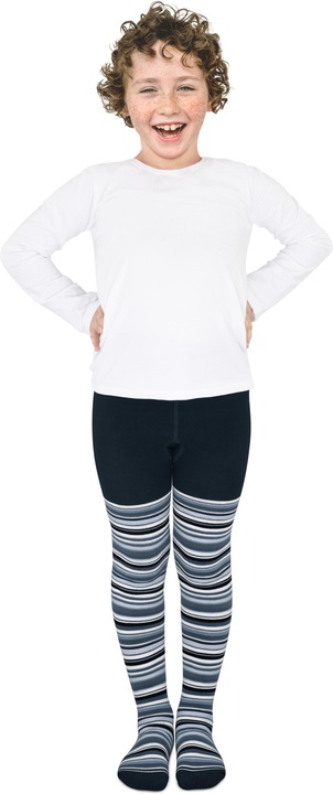 Produktbild Normani Kinder-Ringel-Thermostrumpfhose (74/80)