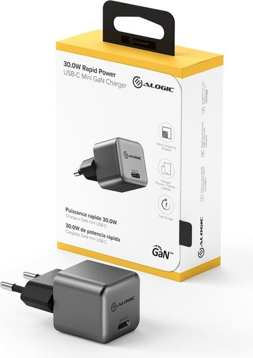 Actual product image Alogic Rapid Power 30W GaN Charger (30 W)