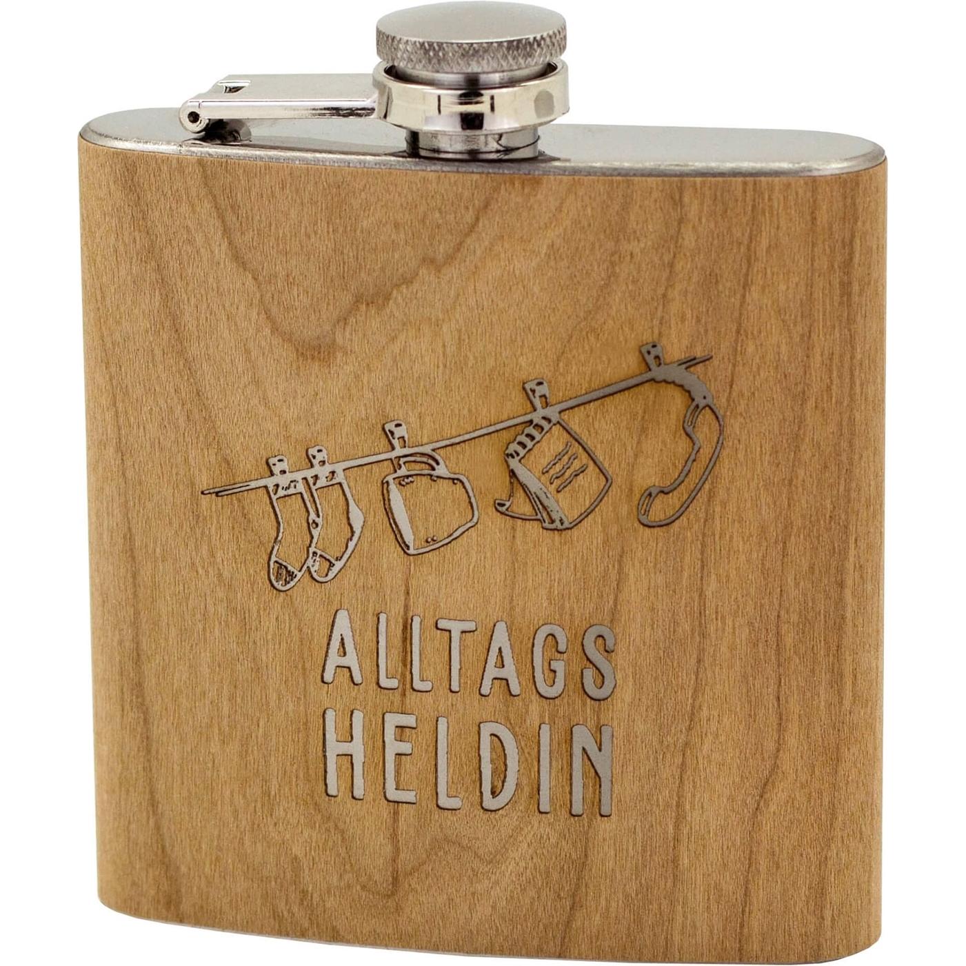 HTI-Living Flachmann, Flachmann, Braun