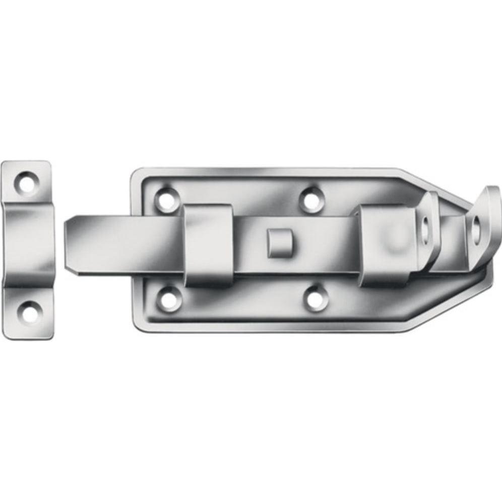 Vormann, Baubeschläge + Holzverbinder, Türriegel Länge 120 mm Breite 56 mm Edelstahl (1 Stk.)