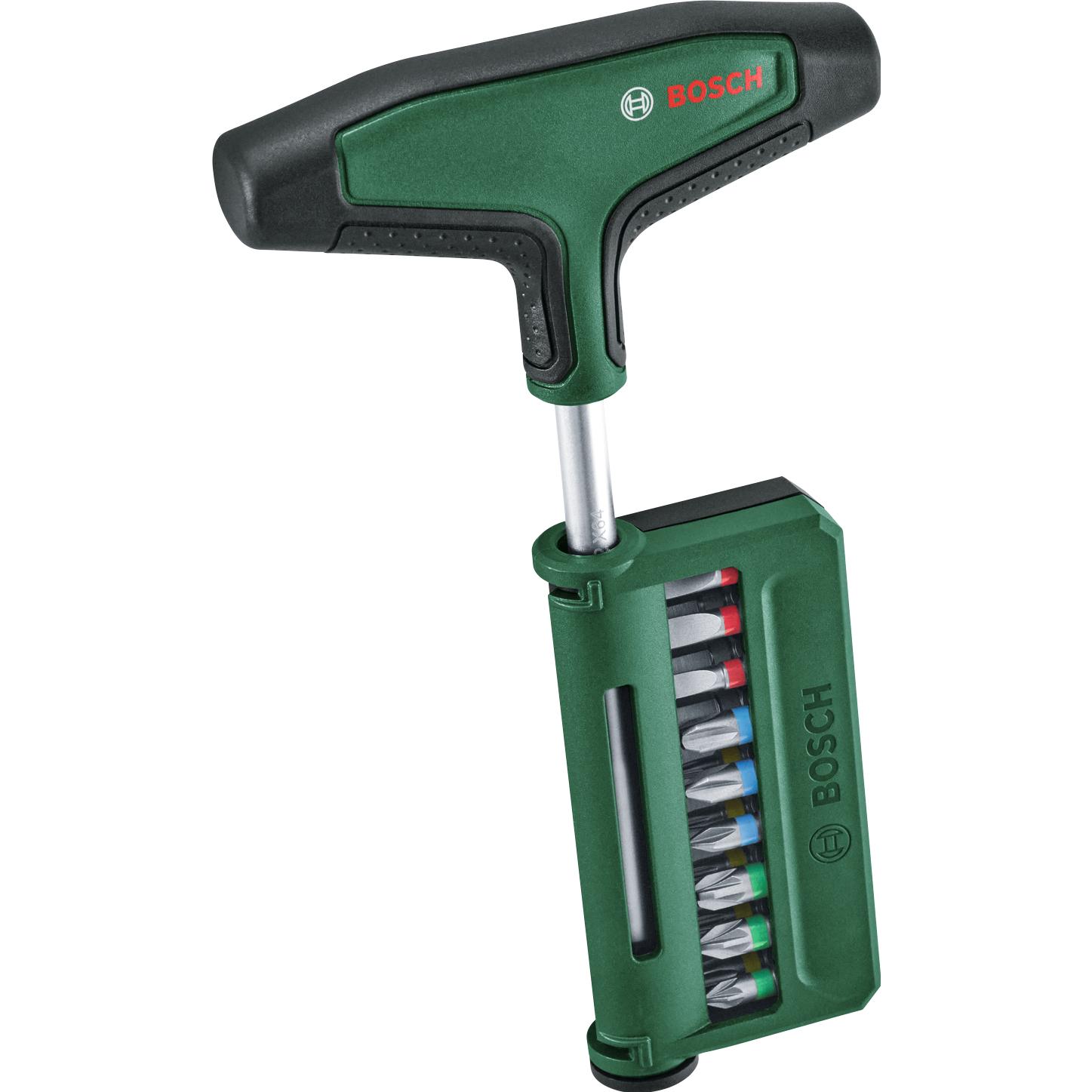 Bosch Zubehör, Cacciavite, T-Griff Bit-Schraubendreher Set, 19-tlg.