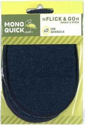 Produktbild Mono Quick Jeansflick oval 2 Stk. (2 Stk., 12 x 9.50 cm)