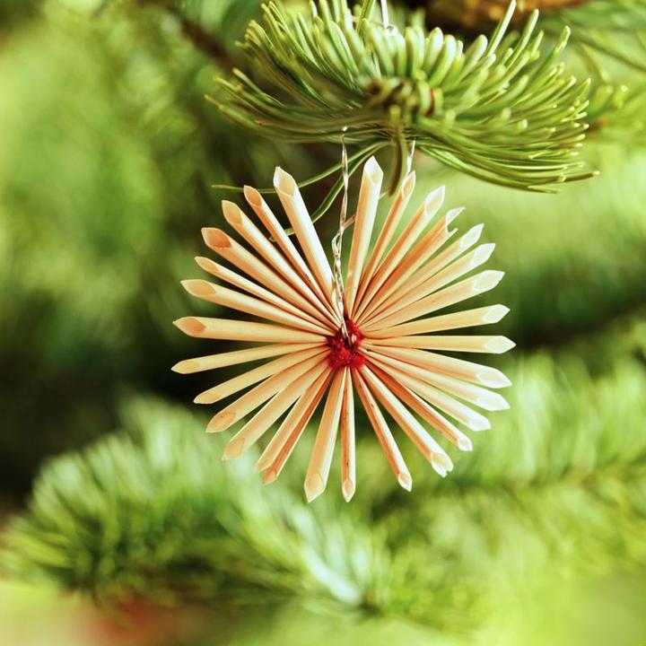 Produktbild Hermex Strohsterne Strohengel Strohschmuck Strohbaumschmuck Strohdeko Set