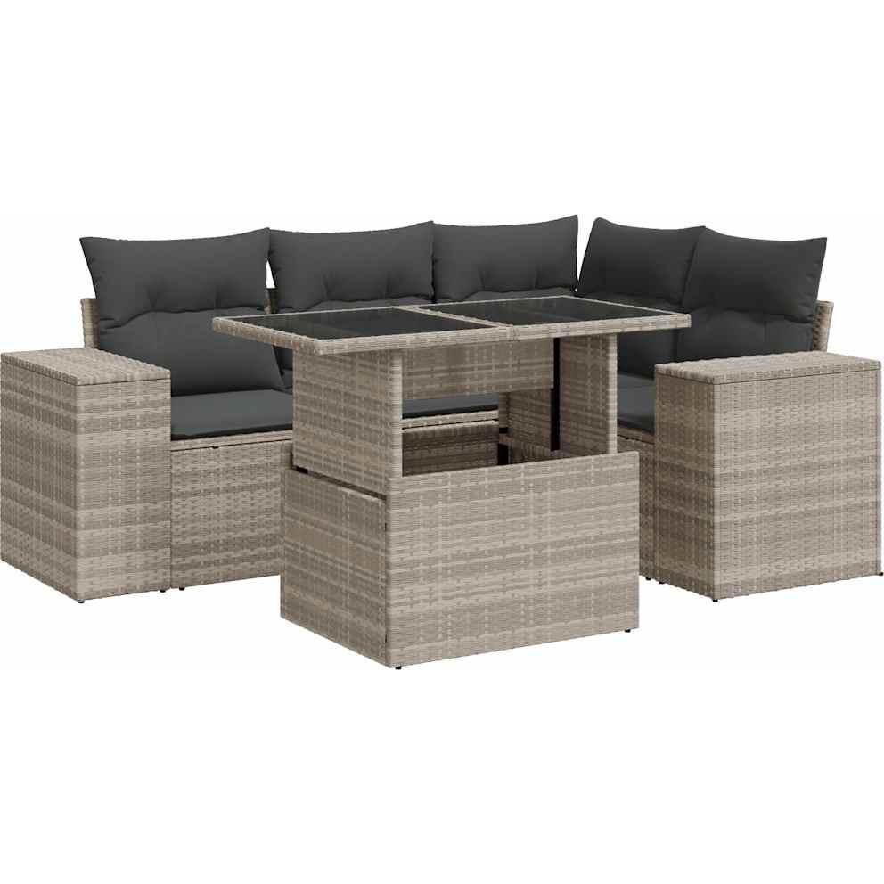 VidaXL, Gartenlounge, 10-tlg. Garten-Lounge-Set mit Kissen