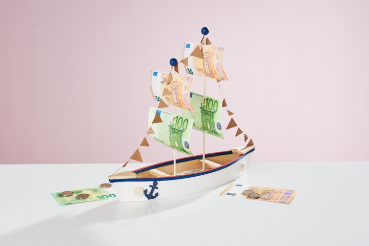 Produktbild VBS Deko-Boot "Küstennebel", Rohholz