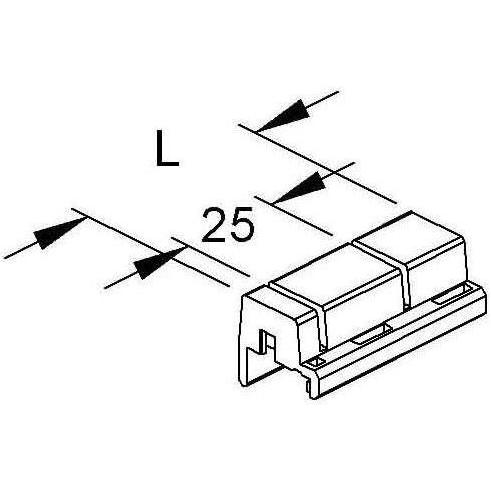 Niedax, Kabelschutz + Kabelführung, Profilhalteklammer GKH 50 W (50 mm)