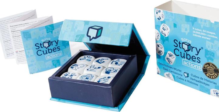 Productafbeelding Rory's Story Cubes Rory's verhaalblokjes: Acties (Frans, Italiaans, Duits)