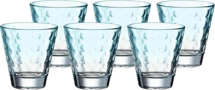 Produktbild Leonardo Trinkglas Optic Pastell 215 ml, 6 Stück, Mint (0.22 l, 6 x)