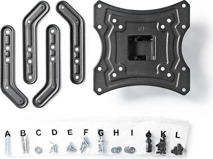 Image du produit Nedis Support mural pour TV avec horloge complète de 23 pouces (Mur, 30 kg, 23" - 55")