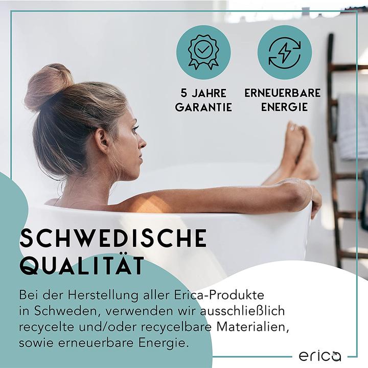 Actual product image Erica Taylor Shower Curtain Rail, White