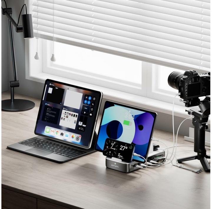 Actual product image 4smarts Charging station Team 100W 5C/1A incl. 6 cables (100 W, 6 ports)