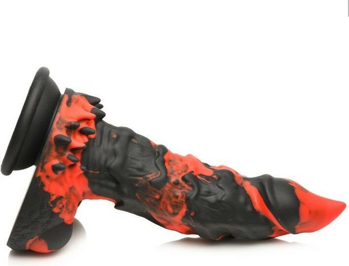 Produktbild Creature Cocks Fire Demon - Monster Silicone Dildo - Red/Black