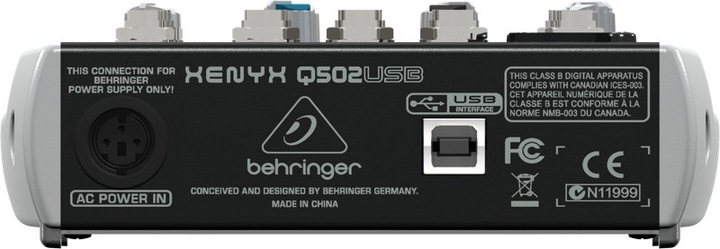 Image du produit Behringer Xenyx Q502usb (Studio et mixeur live)