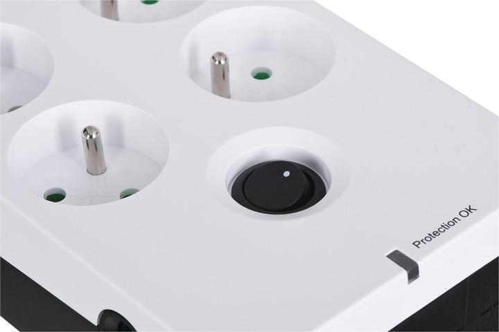 Actual product image Eaton Overvoltage protection PB6F (6 x UTE, 10 A, white) (6x, CEE 7/5, 1.50 m)