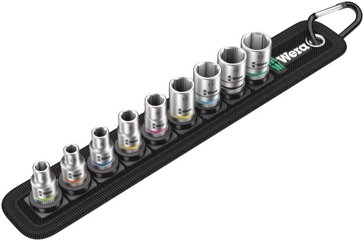 Wera Riem A 4 Zyklop doppenset (13 mm, 8 mm, 10 mm, 11 mm, 7 mm, 12 mm, 6 mm, 9 mm, 5 mm)
