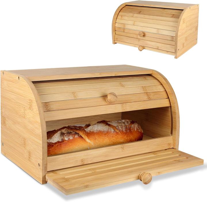 Fishtec Brotkasten mit integriertem Schneidebrett und Krümelfang