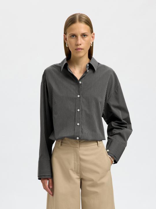 Produktbild Selected Oversized Baumwoll Streifenshirt (34)