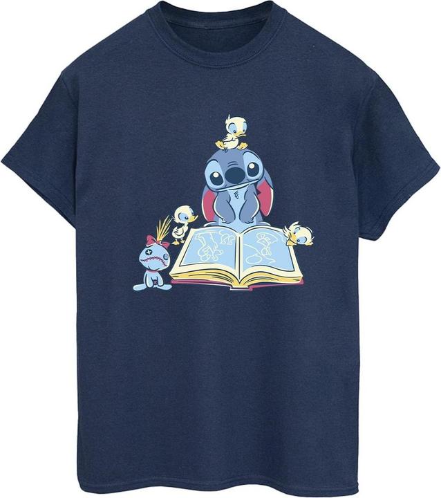 Image du produit Disney - T-shirt LILO & STITCH READING A BOOK - Femme (XXL)