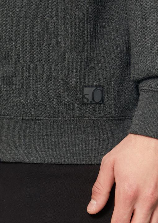 Produktbild S.Oliver Sweatshirt Sweatshirt aus Jacquard in Strick-Optik (3XL)