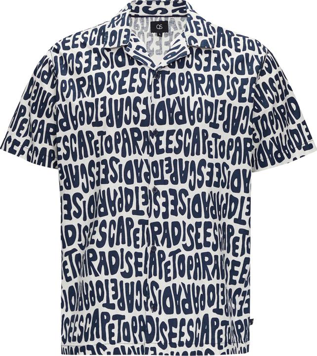 Immagine prodotto s.Oliver Hemd Kurzarmhemd mit All-over-Print (L, M)