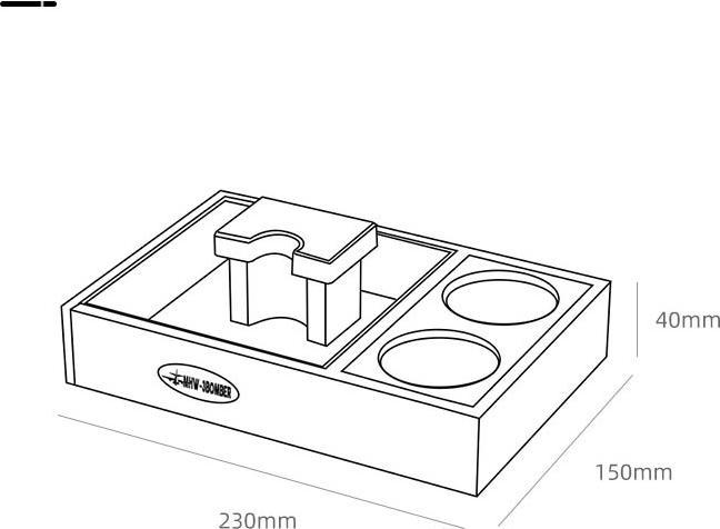 Actual product image MHW 3Bomber Espresso Knock Box