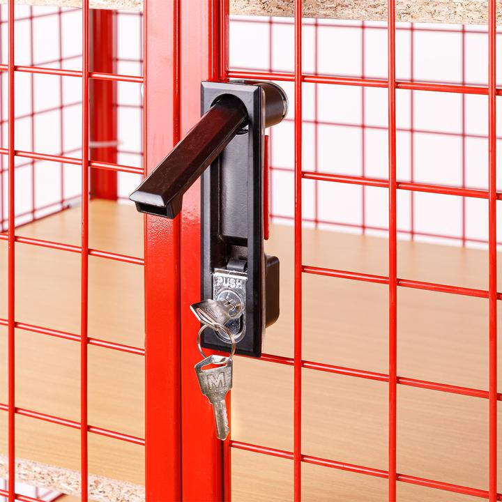 Produktbild Dema Plattformwagen Transportwagen mit 5 Böden + 4 Gitterwände (500 kg)