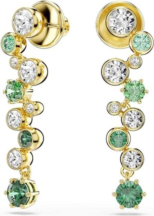 Produktbild Swarovski Constella Drop Ohrhänger Verschiedene Schliffe Grün Goldlegierungsschicht (Swarovski Metall)
