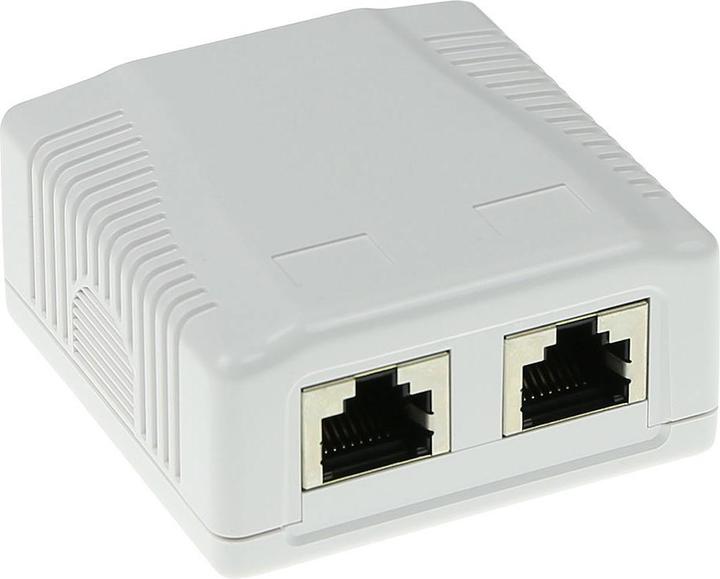 Immagine prodotto ACT Scatola montata in superficie schermata 2 porte CAT5E. Tipo: CAT5E Wall mountbox c5e 2p shielded