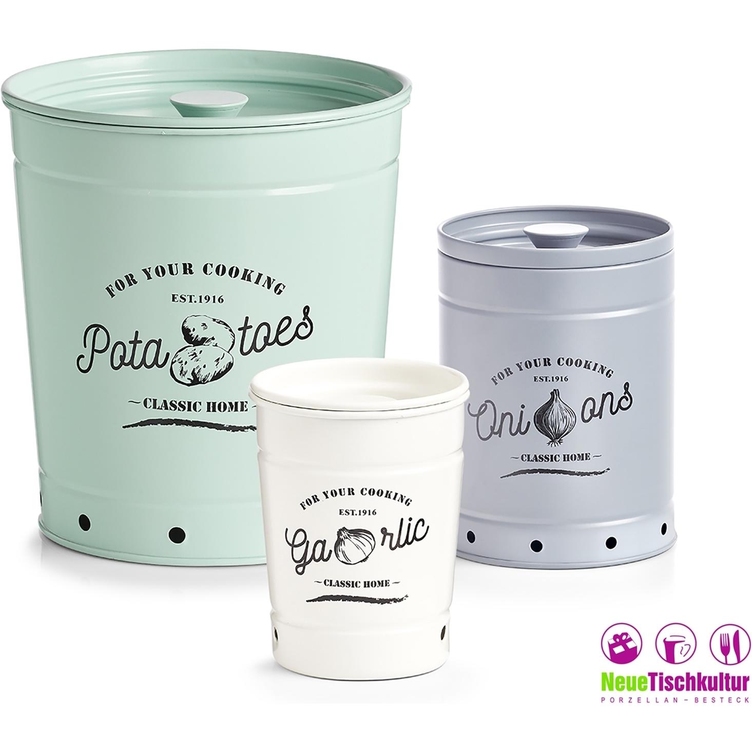 Thumbnail - neuetischkultur Vorratsdose Metall, Vorratsbehälter, Weiss