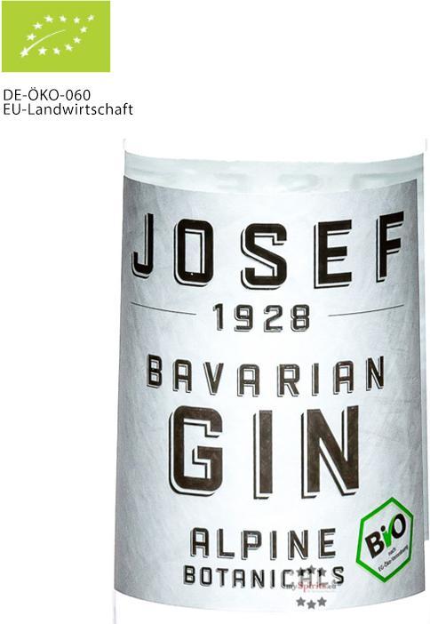 Produktbild Josef das Glas Josef Alpine Botanicals Bavarian Gin