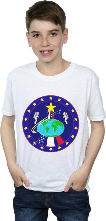 Actual product image Nasa Boys Classic Globe Astronauts T-Shirt (116)