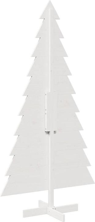 Actual product image VidaXL Christmas tree wood Christmas tree decoration wooden tree white 180cm solid pine wood
