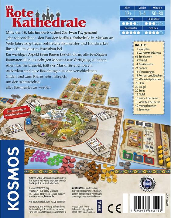 Actual product image Kosmos Red Cathedral, d (German, 1 - 4 Players)