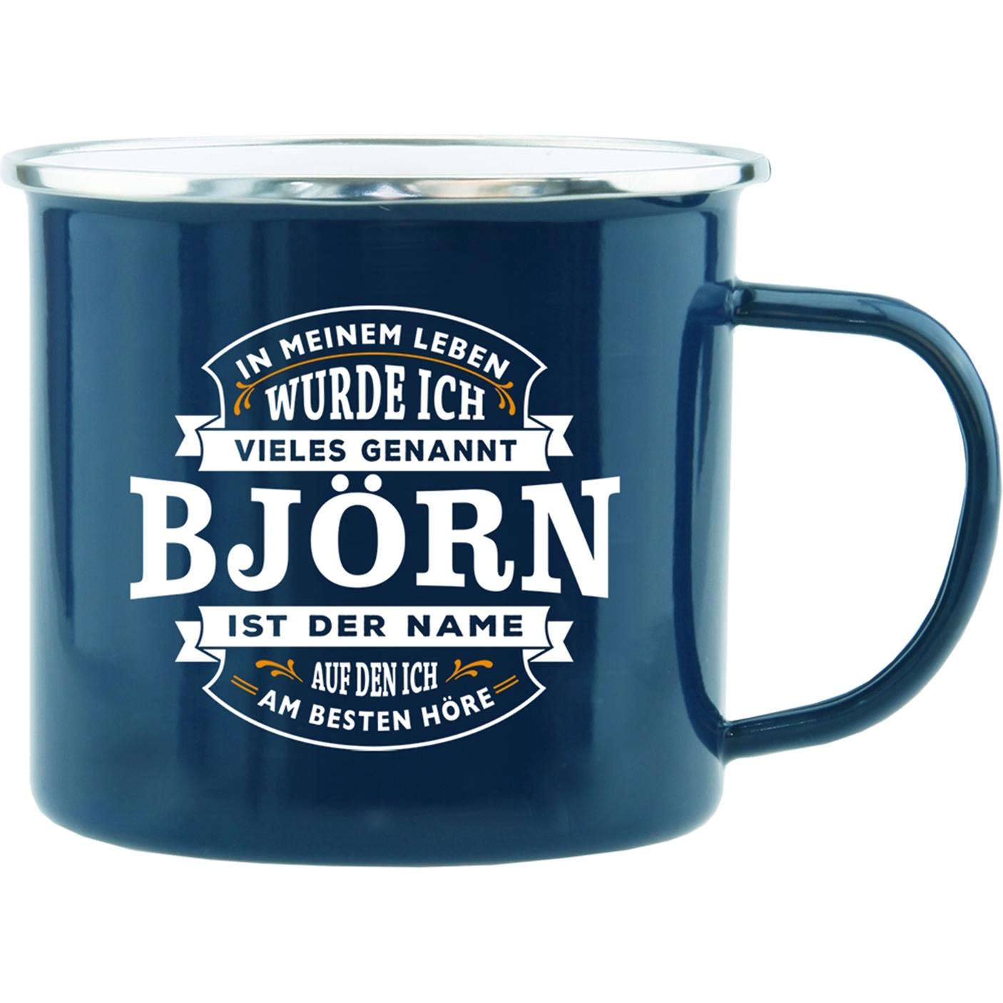 HTI-Living, Tasse, Echter Kerl Emaille Becher (500 ml, 1 x)