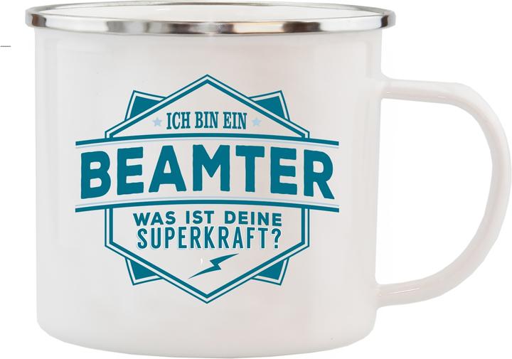 HTI-Living Véritable gars Tasse en émail (500 ml, 1x)