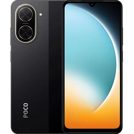 Xiaomi Poco C71 (128 GB, Black, 6.88", Dual SIM, 4G), Smartphone, Schwarz