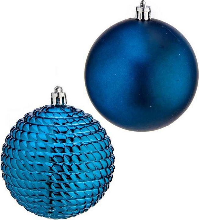 Image du produit Krist+ Set of Christmas balls Blue Plastic Ã˜ 8 cm (6 Units) (6-pièce)