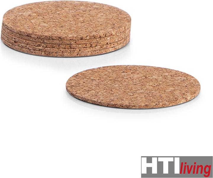 Produktbild neuetischkultur Kork-Untersetzer 6-teilig (6 x, Glasuntersetzer)