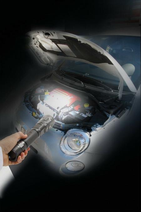 Actual product image Lampa Patrol LED torch, made of aluminium (6 cm)