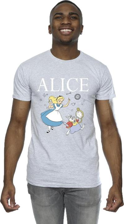 Image du produit Disney Mens Alice In Wonderland Follow The Rabbit T-Shirt (M)