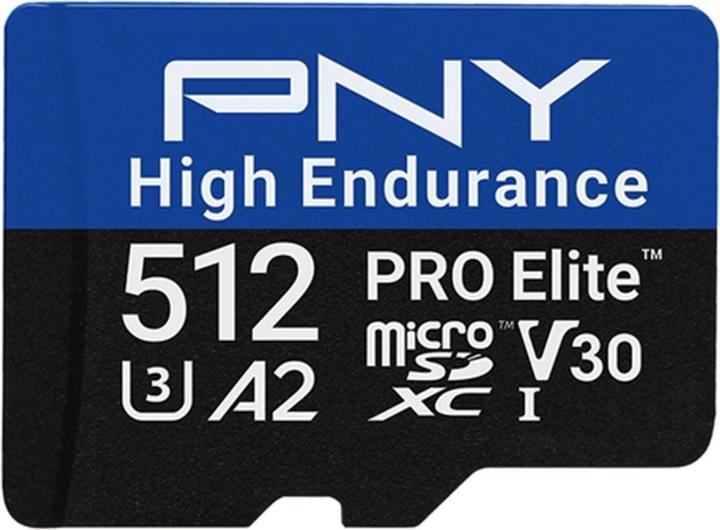Produktbild PNY Microsd Pro Elite High (512 GB, microSDXC, U3, UHS-I)